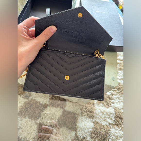 YSL Black Wallet on Chain (gold hardware) - Picture 11 of 11